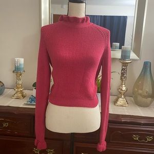 💕☀️H&M hot pink circular flounce long sleeve💕☀️